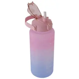 Motivation 2 Litre Water Bottle Pink-Blue Open